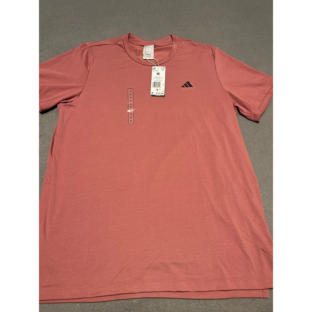 Adidas Mens Axis Tee 3.0 Preloved Crimson Red Training T-Shirt JE1328 Size M